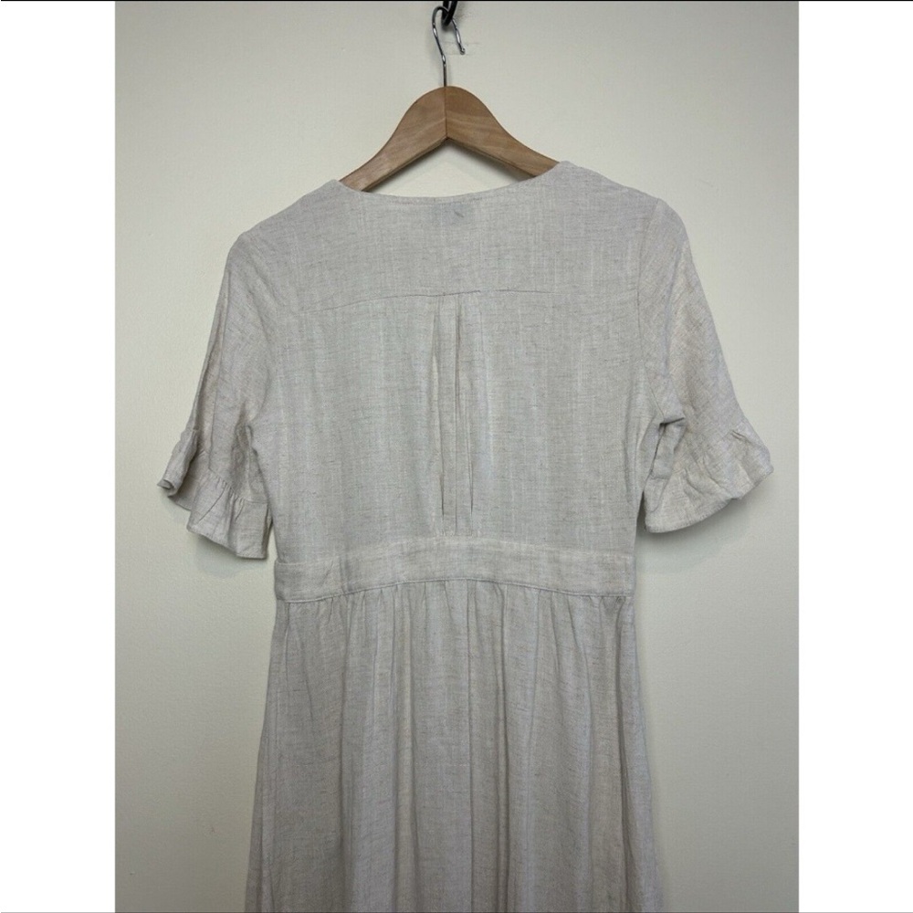 Cream Button-Down Dress - Picture 6 of 6